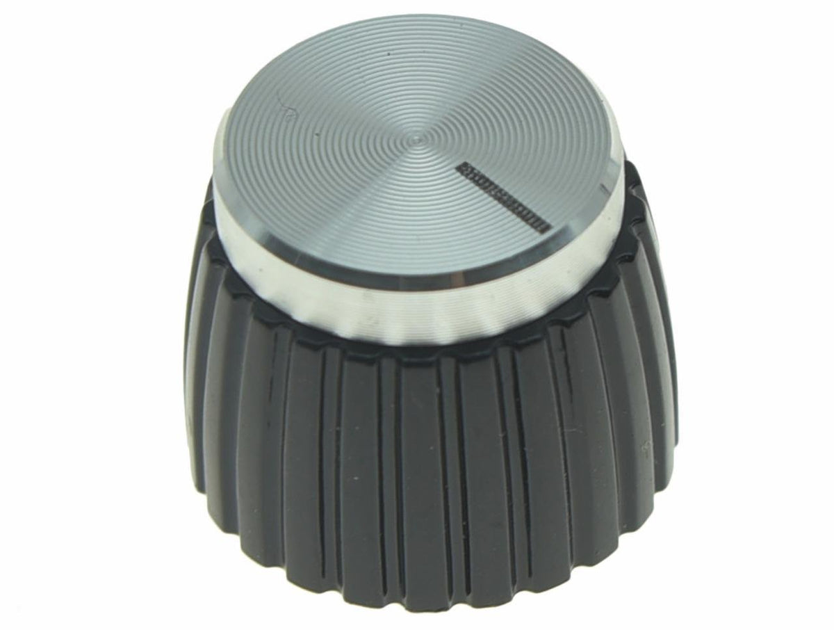 Dopro 20pcs Guitar AMP Amplifier Push on fit Knobs Black w/Silver Cap for Marshall Amplifier