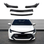 4PCS Universal Car Front Bumper Lip Body Kit Splitter Spoiler Diffuser Protector - Gloss Black,Black Tongue