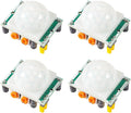 Dorhea 4Pcs HC-SR501 Pir Motion Infrared Human Body Sensor Module Pyroelectric Infrared Motion Detector Module for Raspberry Pi Microcontrollers Projects