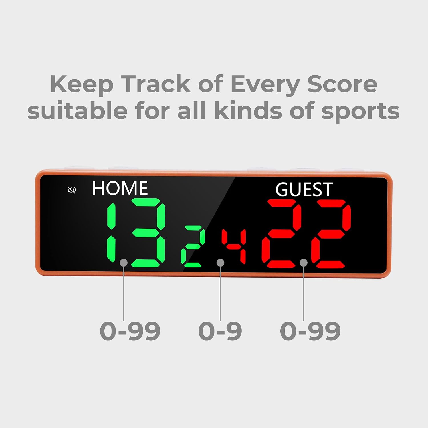 Mini Digital Scoreboard - Portable Tabletop Scoreboard for Games, Wireless Electronic Scoreboard with Buzzer, Score