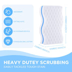 120 Pack Magic Extra Durable Sponge Eraser 3 Layer Density Cleaning Pads in Bulk Thick More Lasting Sponge Eraser for