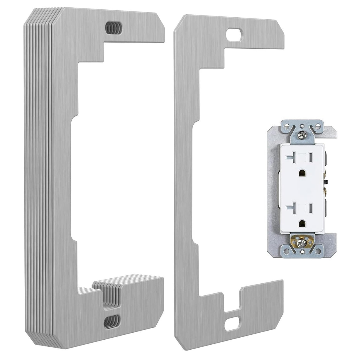 Wall Plate Spacer for Recessed Boxes, Fix Loose Outlets, 10 Pcs