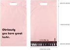 Poly Mailers 10x13 Inch Pink with Build-in Handle Shipping Bags 3 Mil Pretty Thick Self Adhesive Mailing Envelopes