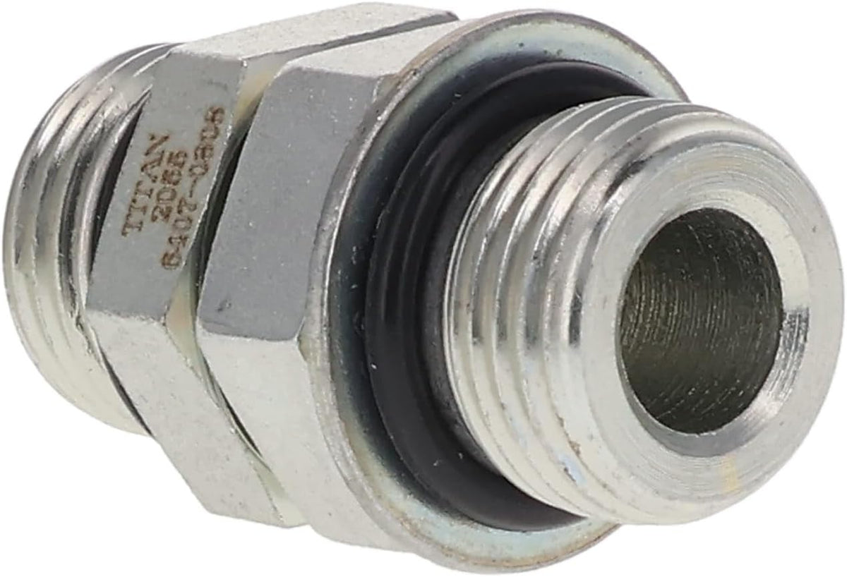 TITAN FITTINGS | Adjustable Union 1/4" ORB Male x 1/4" ORB Male | Hydraulic Adapter