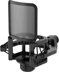 Universal Microphone Shock Mount, Anti Vibration Shock Mount with Filter Screen for Microphones Diameter 21-62mm