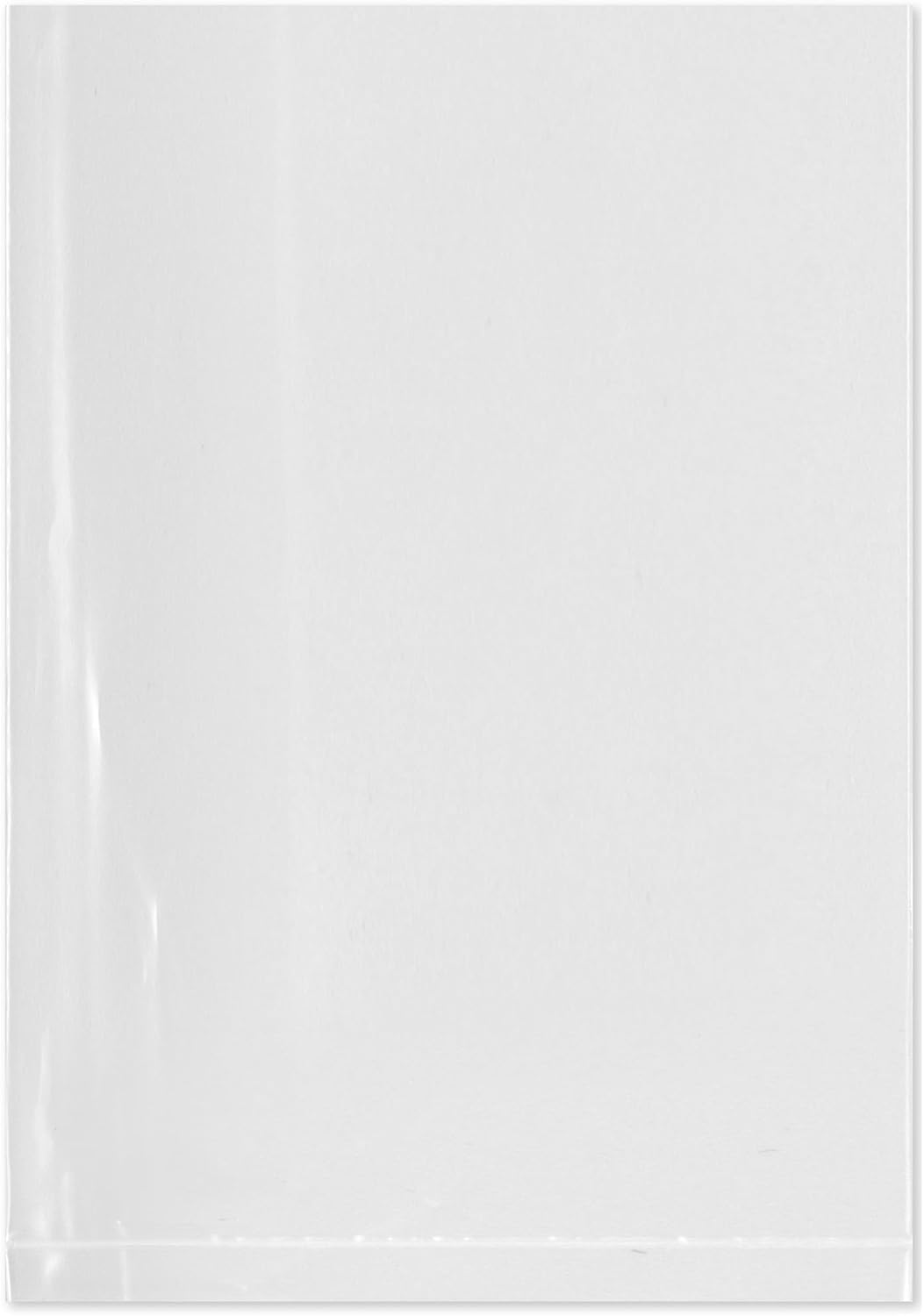 7 x 10 inch, 2 Mil Flat Open Clear Poly Bags (Pack of 100)