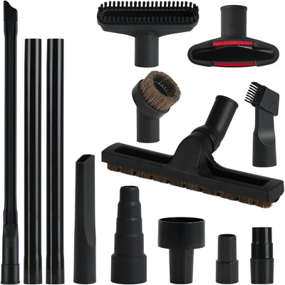 Universal Vacuum Attachments Kits for Shop Vac, 2 1/2" to 1 1/4" Vacuum Adapter, 1 7/8" to 1" Hose Adapter Dust Brush