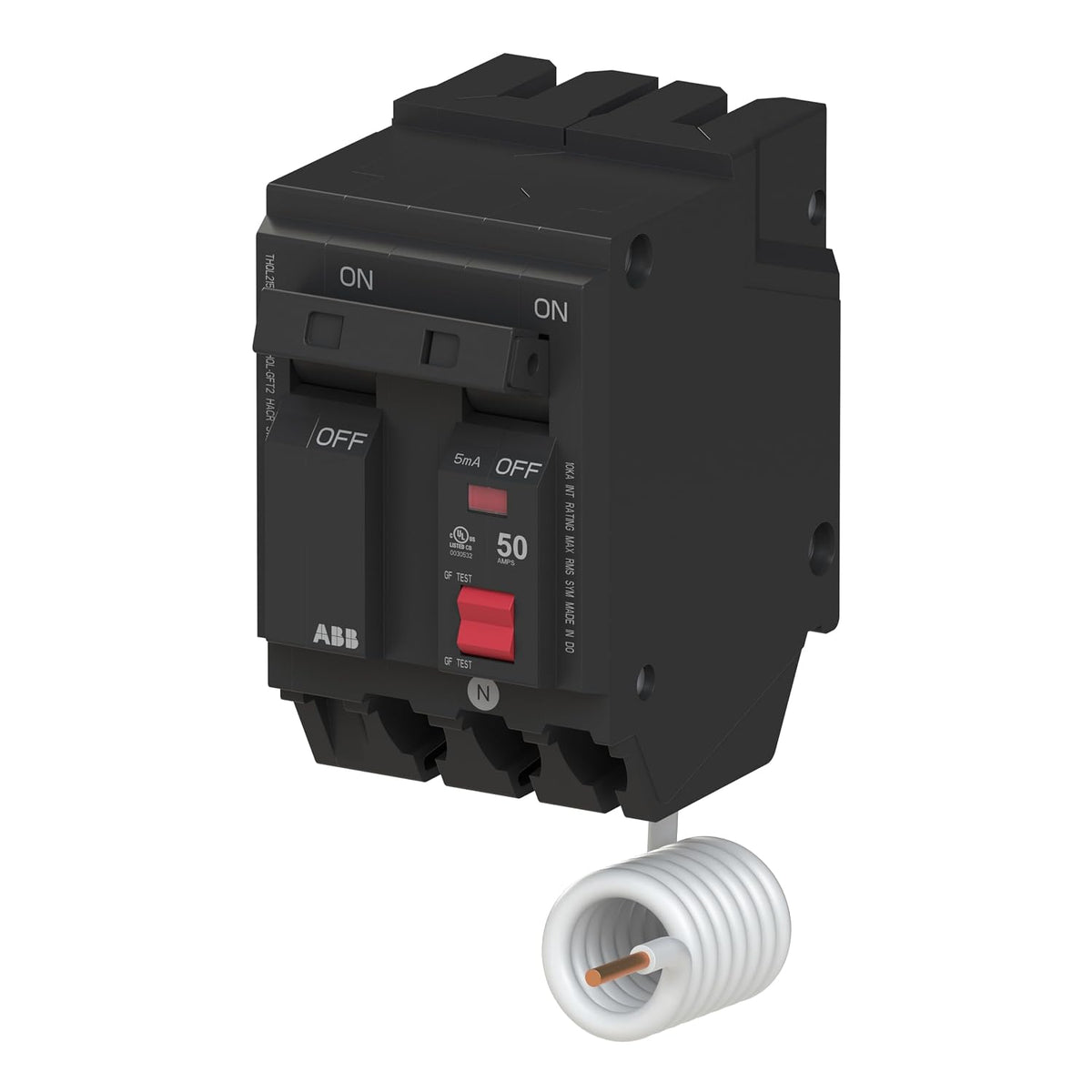 ABB Q-Line THQL2150GFT2 • Ground Fault Circuit Breaker • 50Amp Double Pole