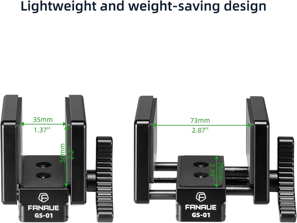 GS-01Arca Swiss Rifle Saddle Mount, Hunting Tripod Clamp with Quick Release Plate, Shooting Tripod Rest, Enhanced
