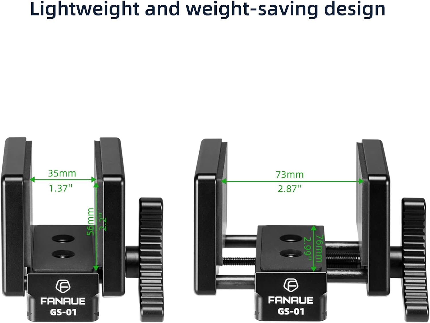 GS-01Arca Swiss Rifle Saddle Mount, Hunting Tripod Clamp with Quick Release Plate, Shooting Tripod Rest, Enhanced