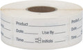 Blank 1 x 2 Inch Food Rotation Dissolvable Labels 2 Rolls