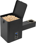 Vertical Pellet Hopper Side Firebox Mount Assembly Kit Electric Wood Pellet Smoker Hopper 180℉- 500℉ Temperature