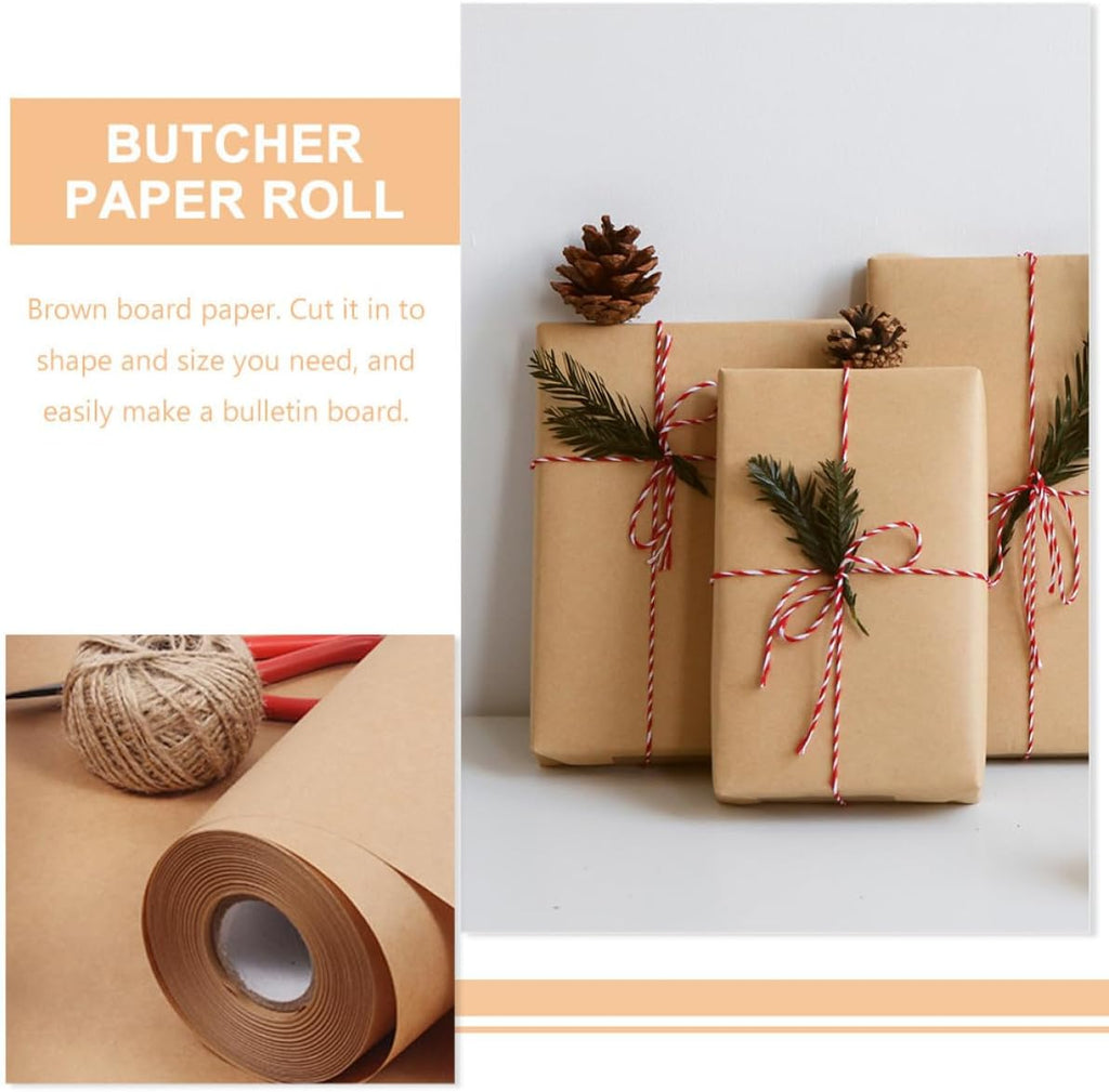 Kraft Paper Roll for Painting Sketching and Packing, 1 Roll