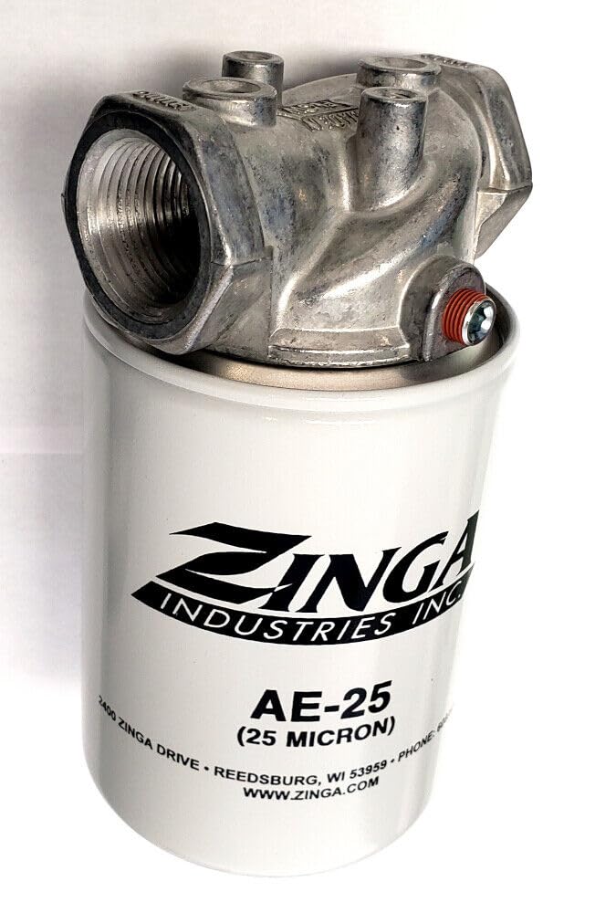 Zinga Filter Assembly - 1'' NPT Housing with 25 Micron Filter