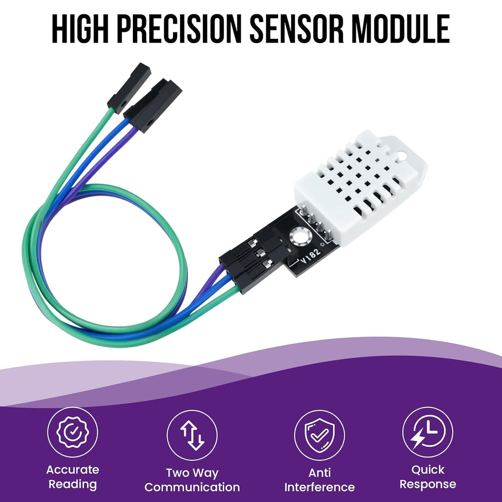 6Pcs DHT22/AM2302 Digital Temperature Humidity Sensor Module