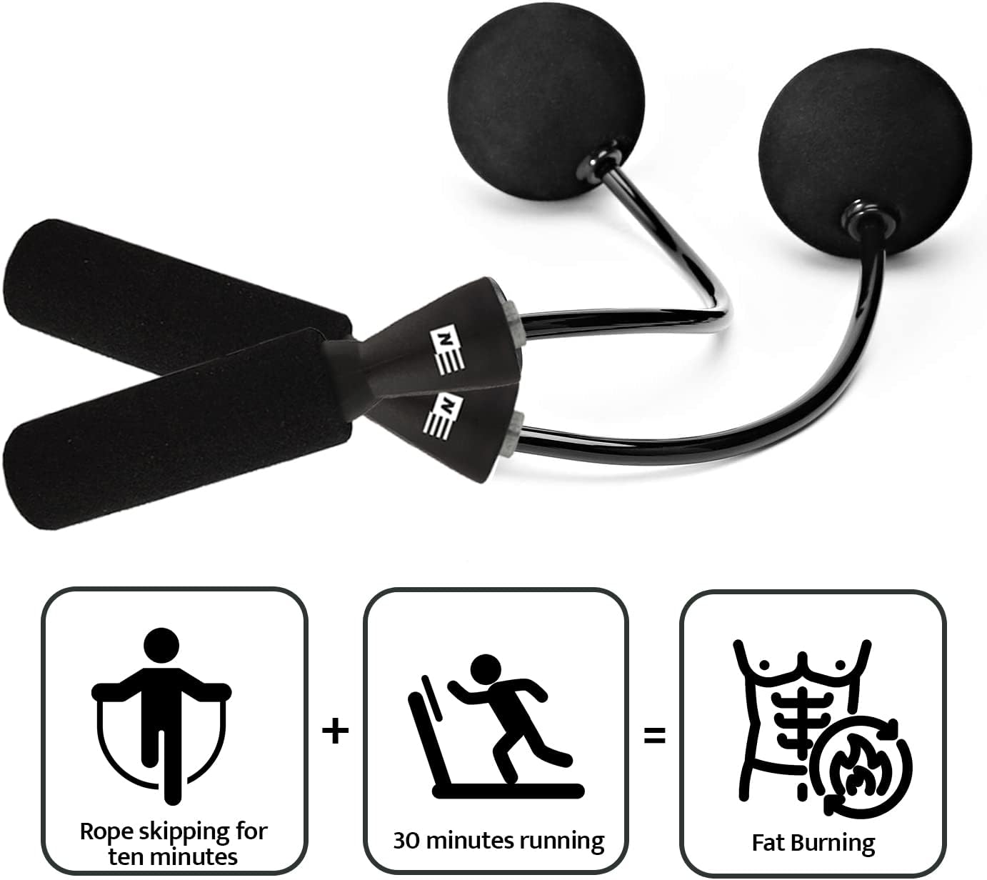 Ropeless Jump Rope for Men & Women - Cordless Jump Ropes for Fitness