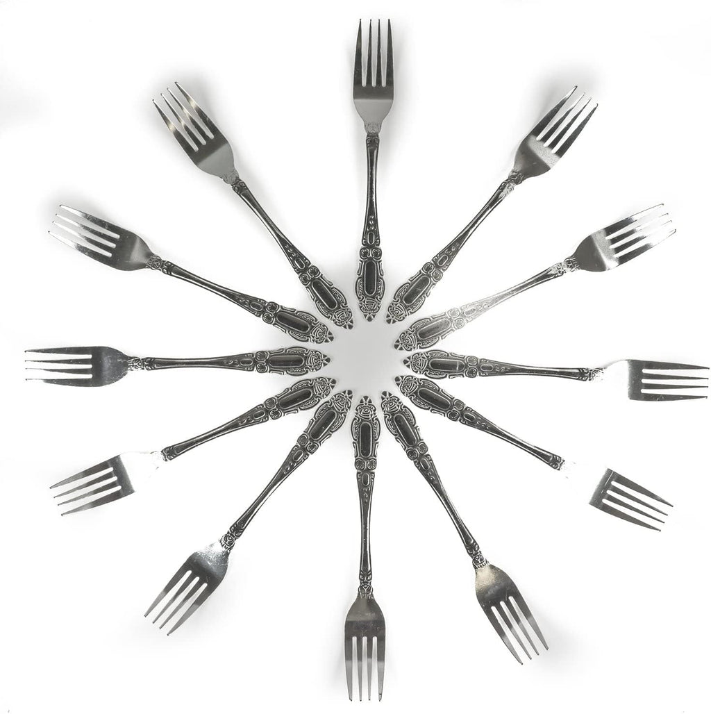 24 Piece Stainless Steel Dinner Forks, 7.5 in, Dishwasher Safe