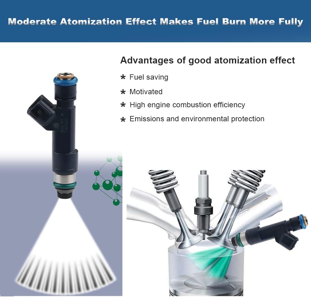 JDMON Fuel Injectors Compatible with Chevy Malibu 2008-2011 2.4L