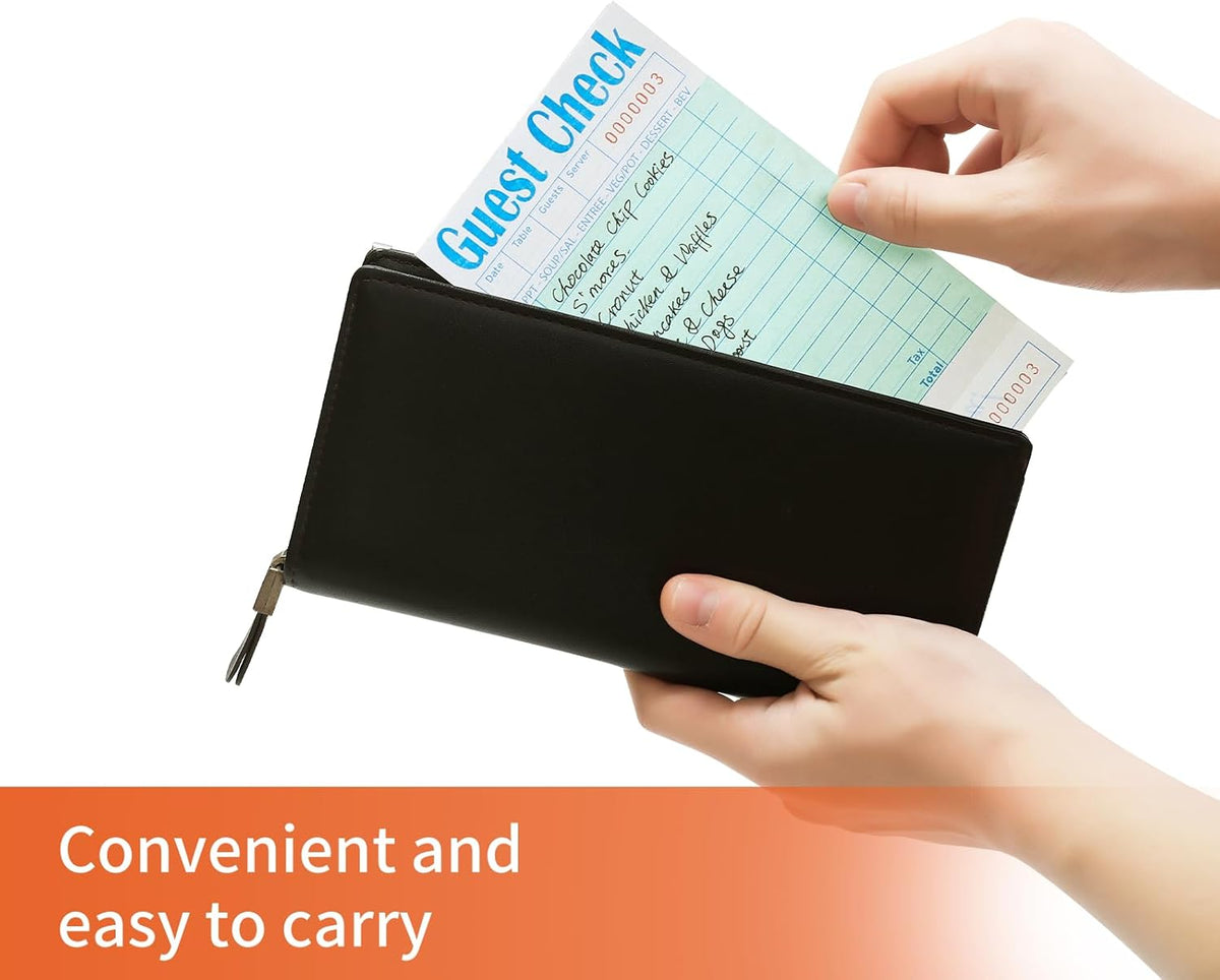 60 Pack/3000 Tickets Guest Checks Books for Servers, Green
