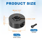 MECCANIXITY Single Split Shaft Collar 5/16"(8mm) Bore Carbon Steel