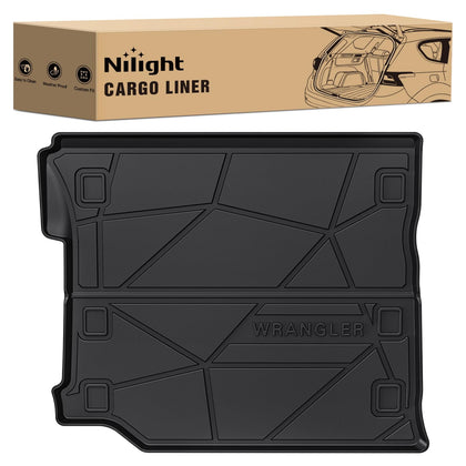 Cargo Mats for Jeep Wrangler JL Unlimited 4 Door with Subwoofer