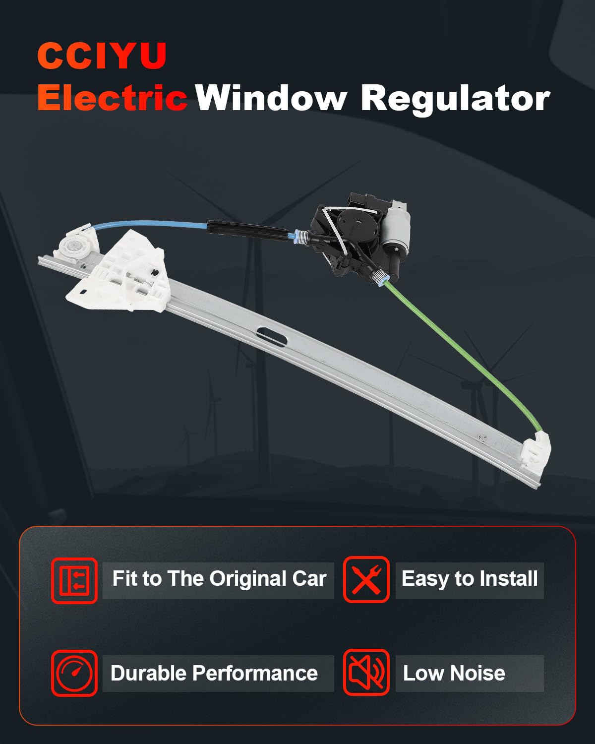 cciyu Power Window Regulator for 2007-2012 for Mazda for CX-7 748-094