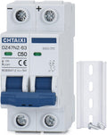 CHTAIXI DC Miniature Circuit Breaker, 2 Pole 600V 50 Amp