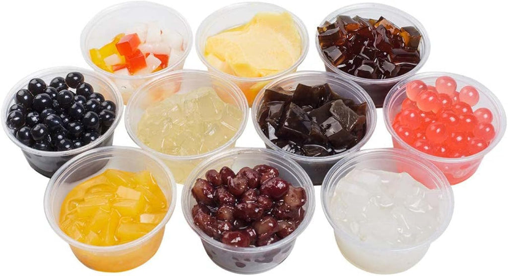 200 Sets - 2 Ounce Disposable Plastic Jello Shot Cups with Lids, Souffle Portion Container…