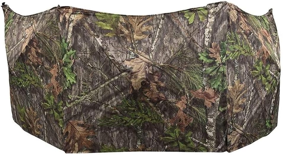 Throwdown Ground 3D Leafy Die-Cut Camo Ultra-Compact Easy-Setup Three-Panel Low-Noise Run-and-Gun 2-Person Hunting Blind