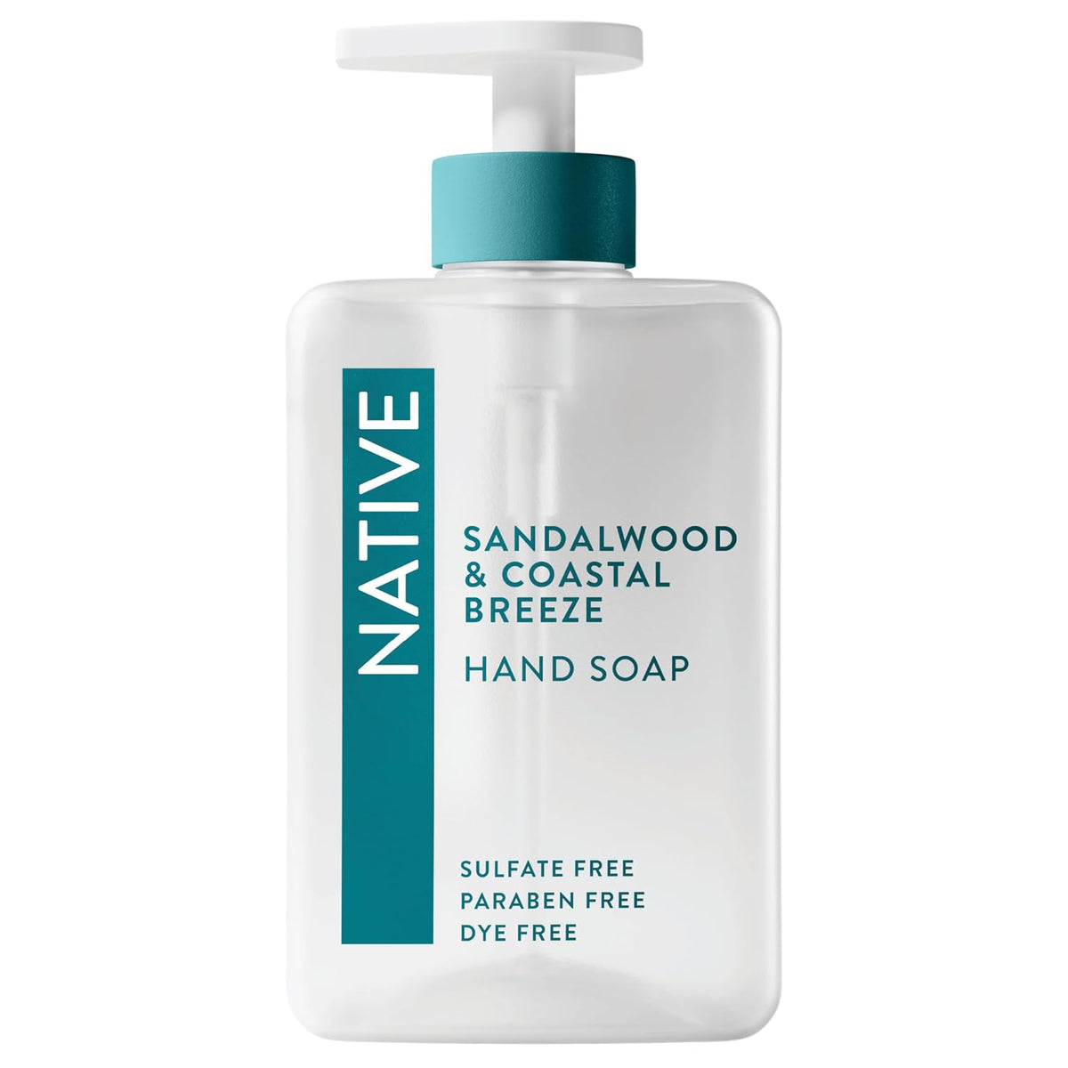 Liquid Hand Soap, Sandalwood & Coastal Breeze Scent, Non-Drying Formula for Soft, Smooth Hands, Made with Plant-Based