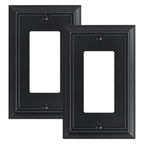 2-Pack Natural Bamboo Fiber Decorator Outlet Cover Plate
