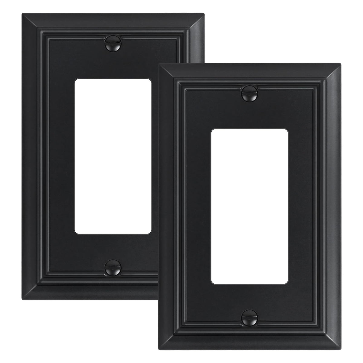 2-Pack Natural Bamboo Fiber Decorator Outlet Cover Plate