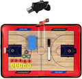 Basketball Coaching Board Strategy Tactics Clipboard with Coach Referee Whistle
