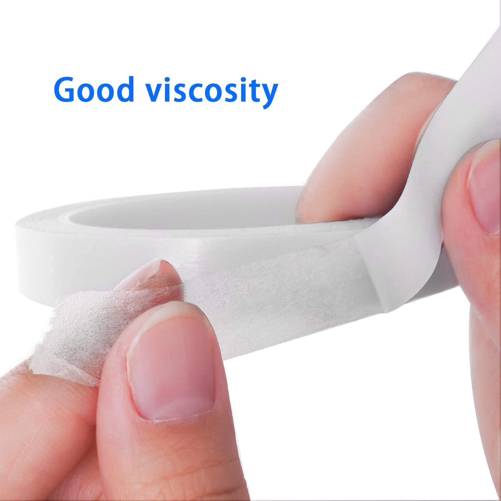 Double-Sided Tape, 6mm Width, 8 Rolls Tear-by-Hand Tape