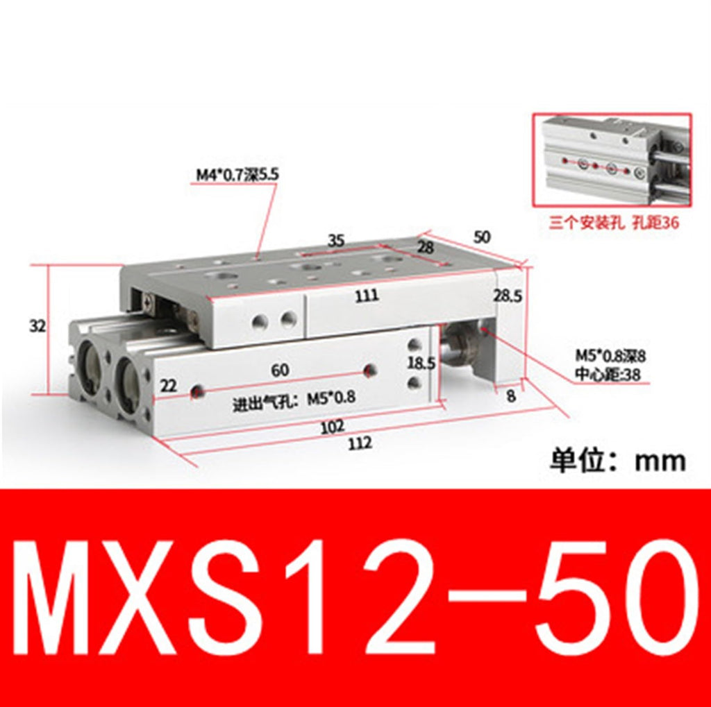 ZRFSIVBGU MXS12 Pneumatic Slide Cylinder