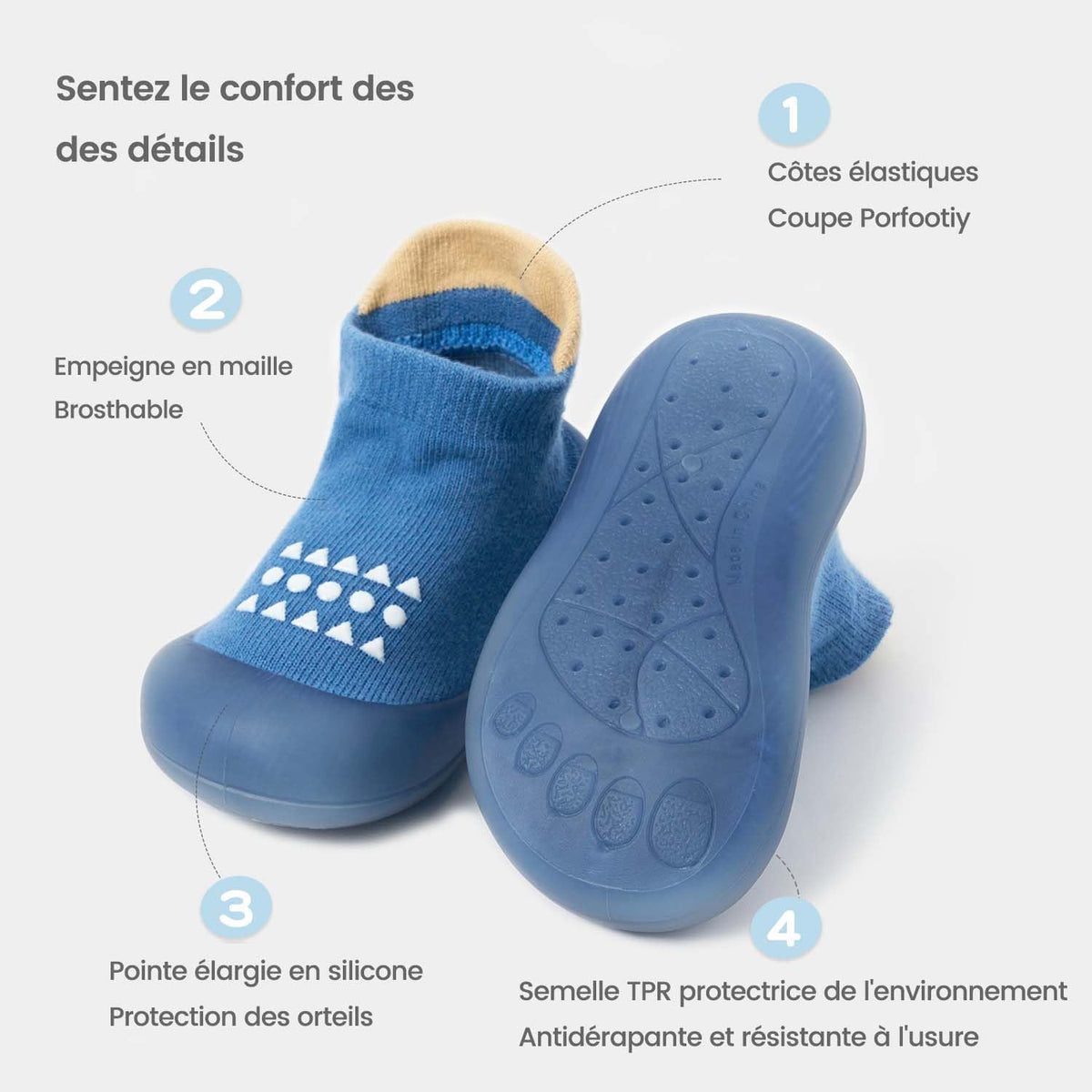 Baby Toddler Sock Shoes Walking Shoes Infant Boys Girls Slippers