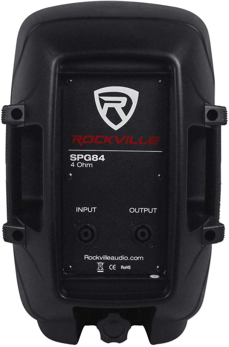 SPG84 8" Inch Passive 400w DJ PA Speaker ABS Lightweight Cabinet 4 Ohm, 8 inch | 400W Peak / 100W RMS, Speakon