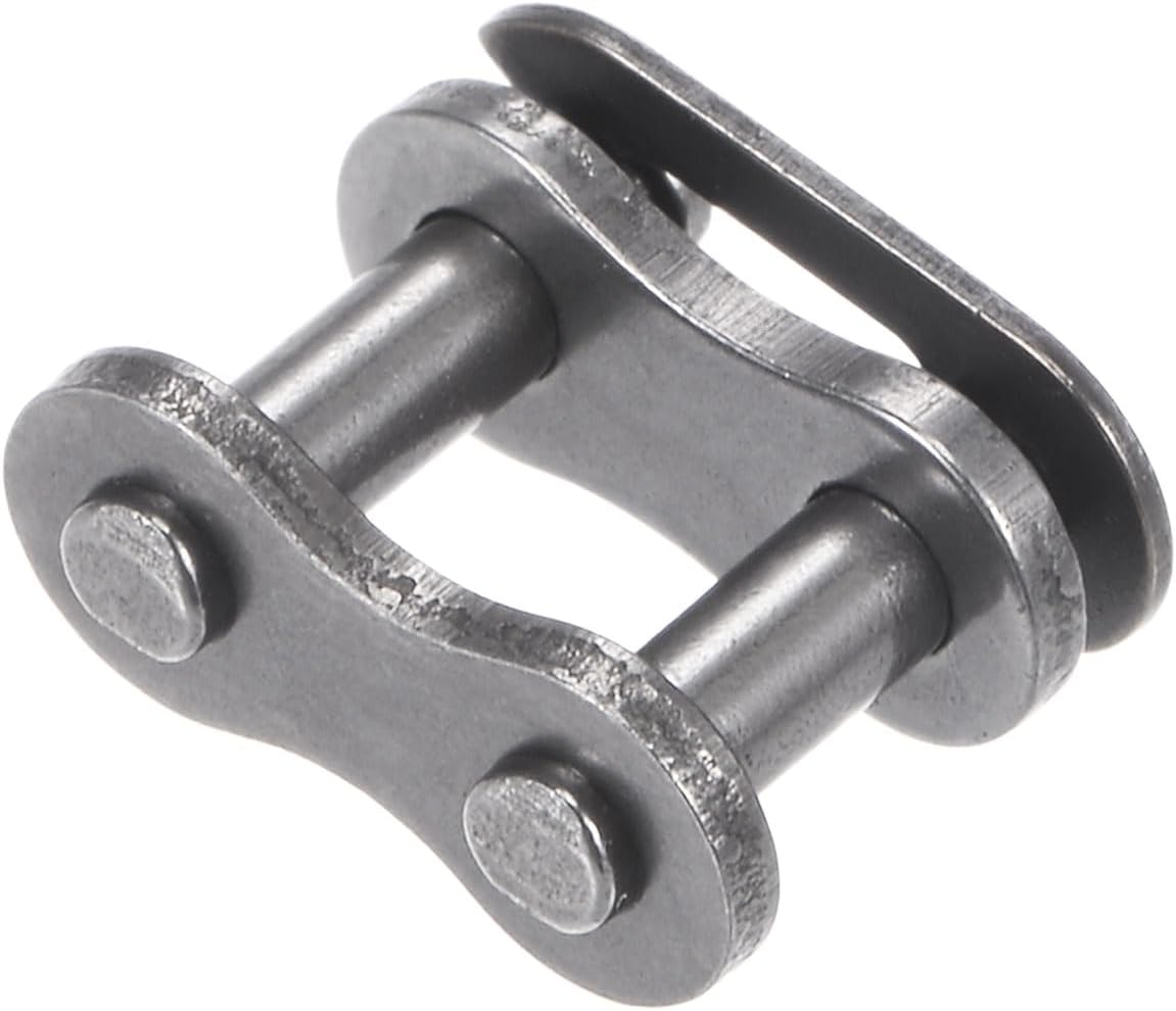 uxcell 6Pcs #25 Chain Master Connector Link Roller, 1/4" Pitch Carbon Steel, Standard Connecting Split Links for 04C Chain