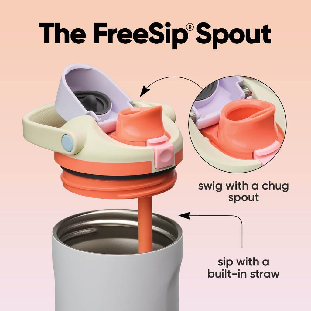 FreeSip Sway Stainless Steel Water Bottle 30 oz Beach House