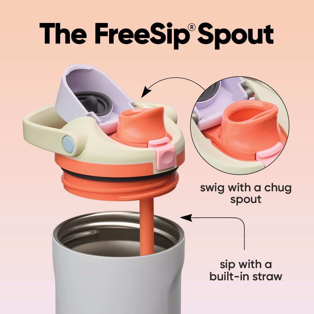FreeSip Sway Stainless Steel Water Bottle 30 oz Beach House