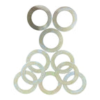 Bucket Pin Shims Washers Size 80mm x 50mm x 2mm 823/00220, Set of 10 Pcs Fits and Compatible with Various Earthmoving Machines and Excavator Machine