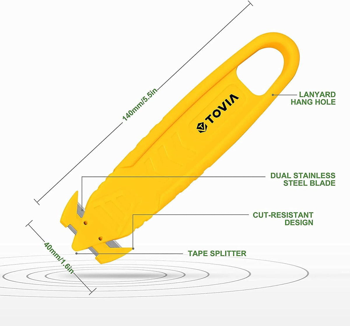 Safety Box Cutters, 50-pack Utility Safety Knife, Package Opener Tool