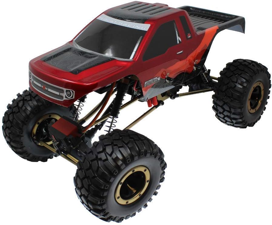 Everest 10 1/10 Scale Electric RC Rock Crawler, 4WD Shaft Driven RC Truck with Waterproof Electronics, Aluminum