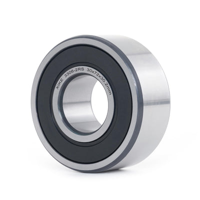 XIKE 1 Pcs 3306-2RS Sealed Angular Contact Ball Bearing 30x72x30.2mm.