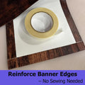 Heavy Duty Banner Hem Tape 1″ × 90′ 2 Rolls – Permanent Double-Sided Tape for Vinyl Banners, Signs, Outdoor Graphics