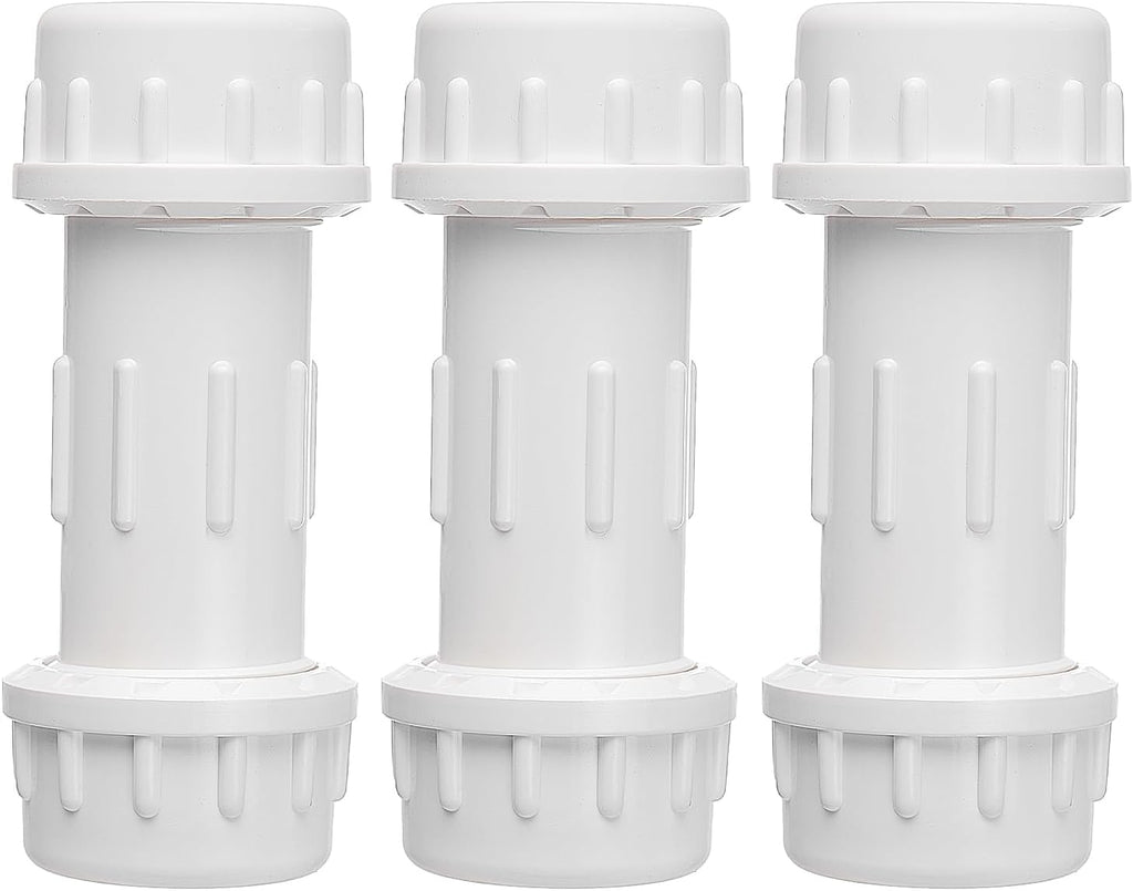 DONWARE 3-Pack 1/2-inch PVC Compression Coupling Cople de Compresión PVC