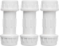 DONWARE 3-Pack 1/2-inch PVC Compression Coupling Cople de Compresión PVC