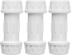 DONWARE 3-Pack 1/2-inch PVC Compression Coupling Cople de Compresión PVC
