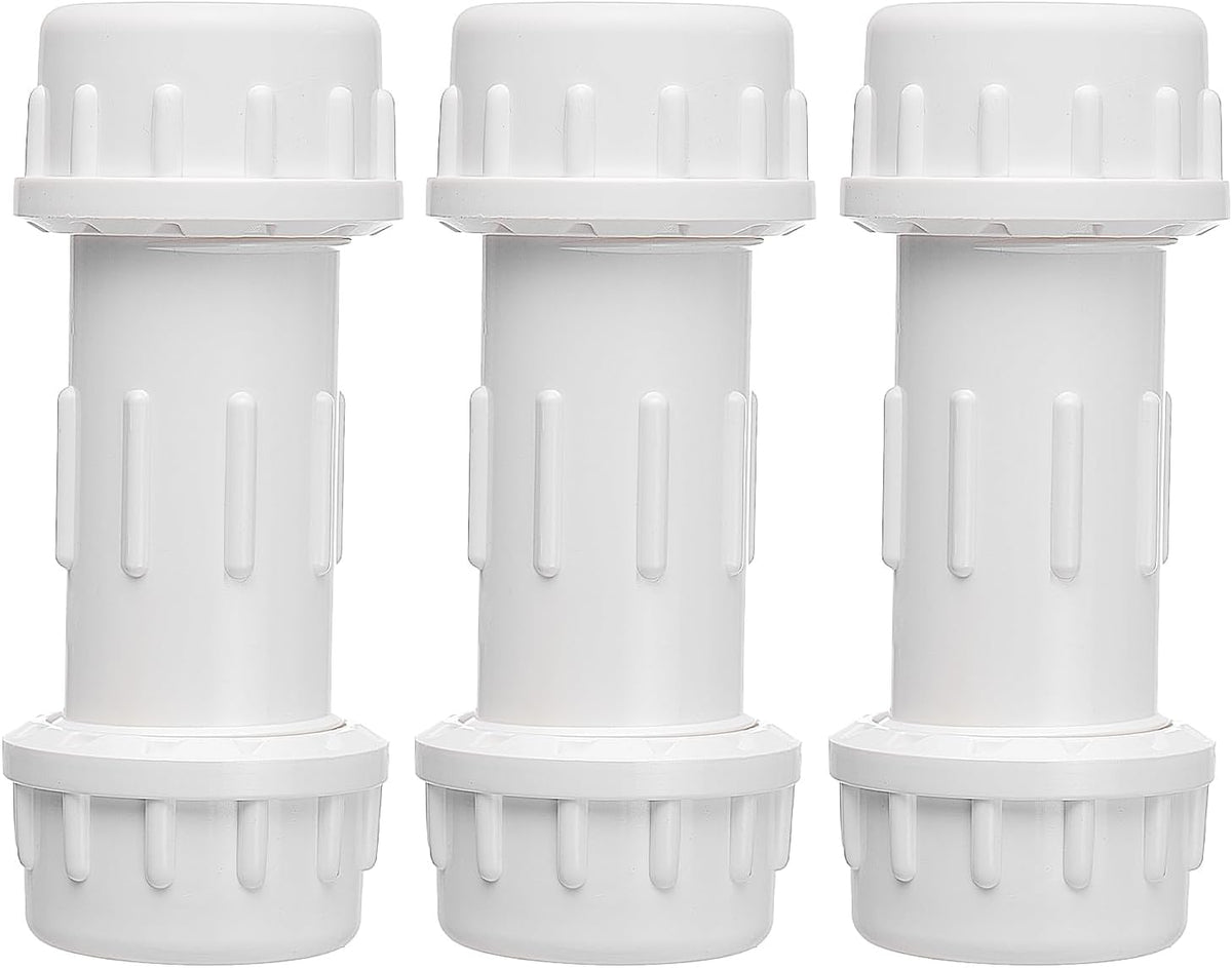 DONWARE 3-Pack 1/2-inch PVC Compression Coupling Cople de Compresión PVC