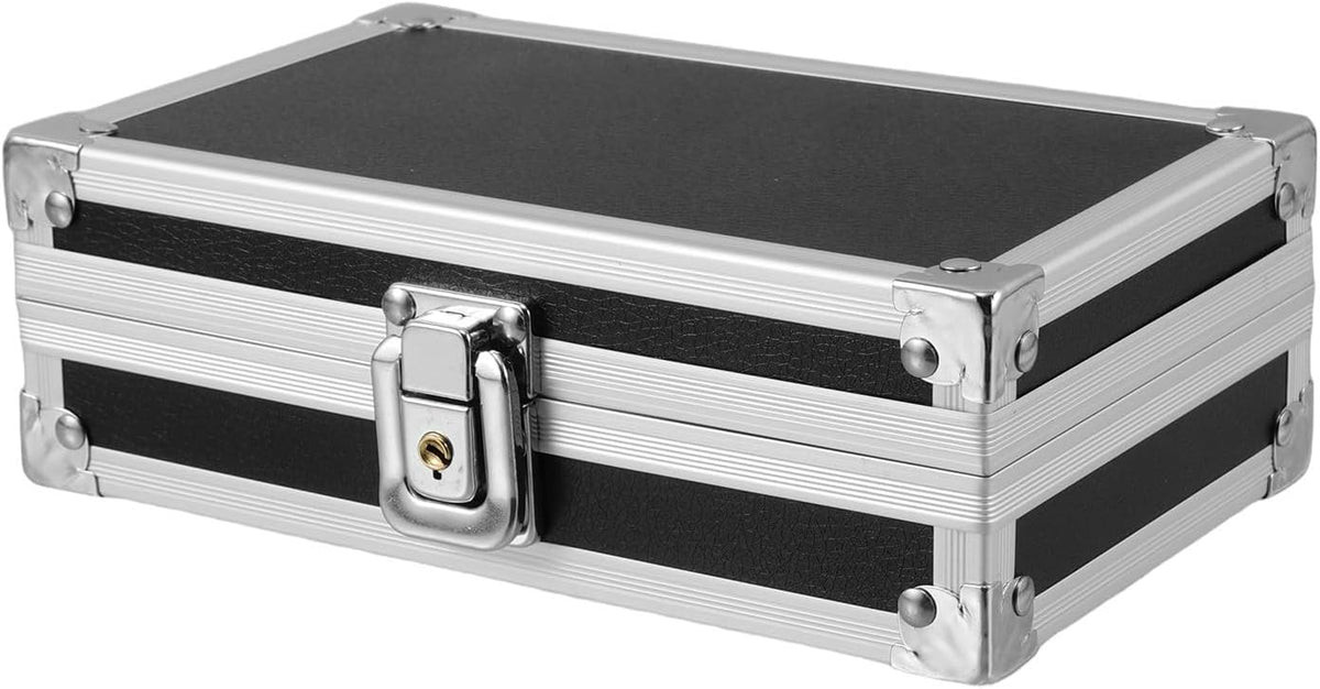 7-inch Aluminum Alloy Protective Case with Foam Insert Lockable Briefcase